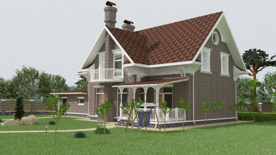 Design of the restaurant Cottage in the Chabany village (2)