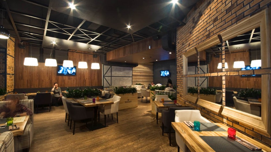 Design of the restaurant Tarantino restaurant, 10, Rusanovskaya Quay Street., Kiev