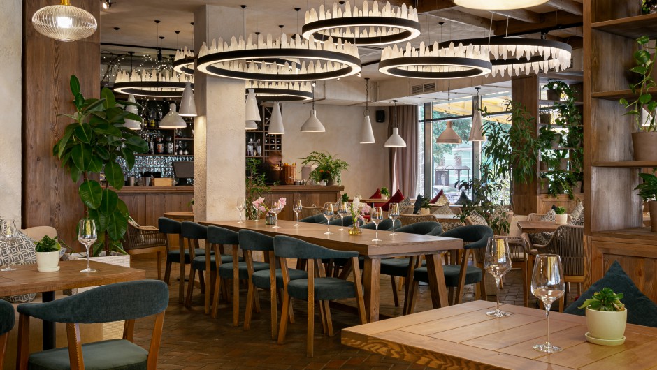 Design of the restaurant La Fontana Restaurant