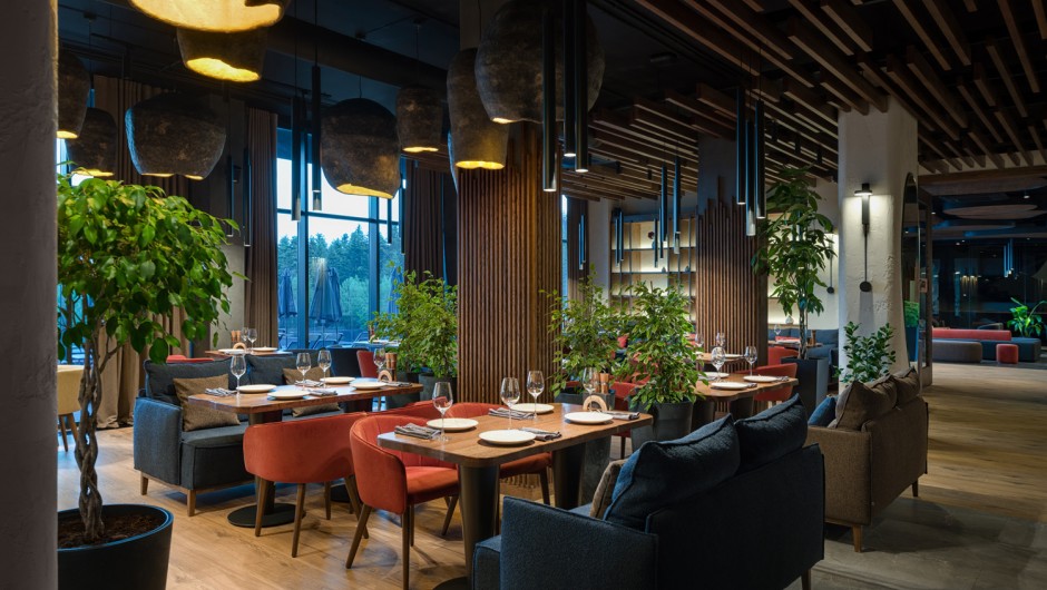 Design of the restaurant European restaurant Apartel Skhidnytsya