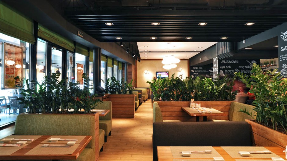 Design of the restaurant Murakami restaurant, 10, Rusanovskaya Quay Street., Kiev